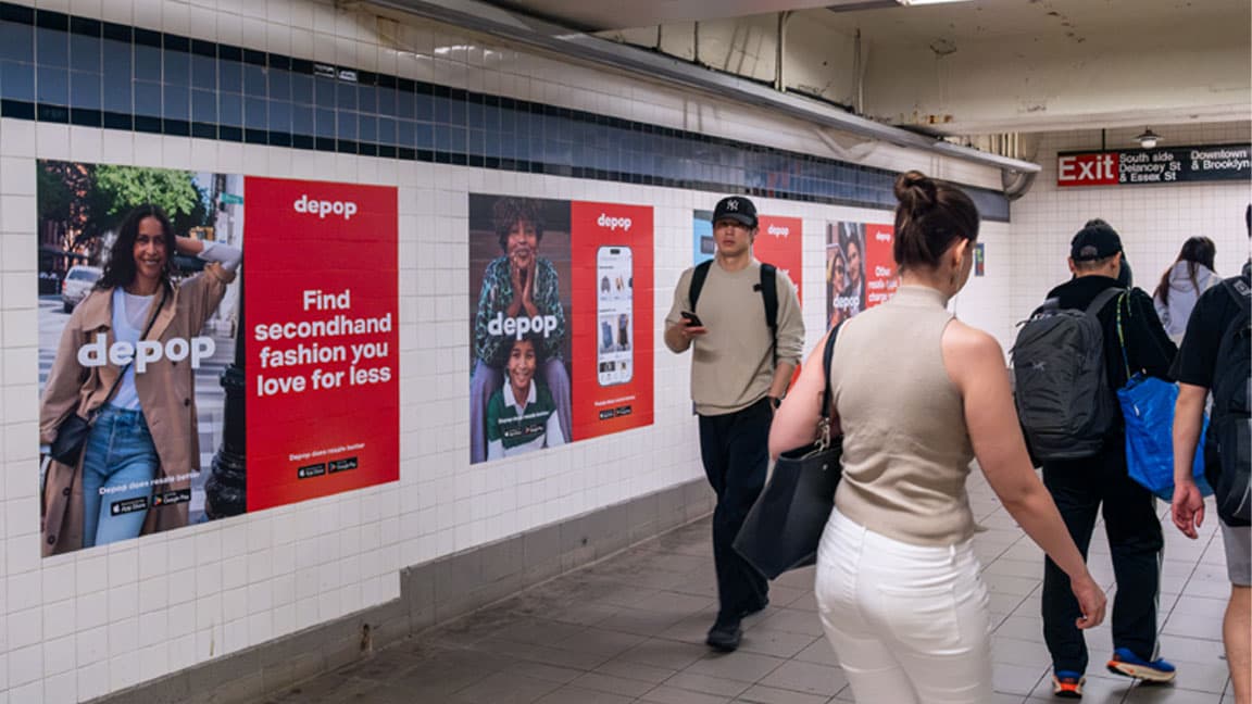 depop posters mta out of home advertising in new york city