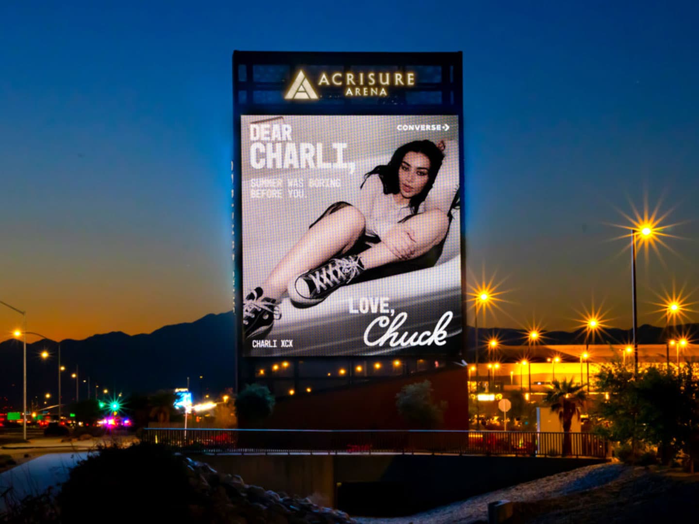 converse digital billboard out of home advertising palm springs