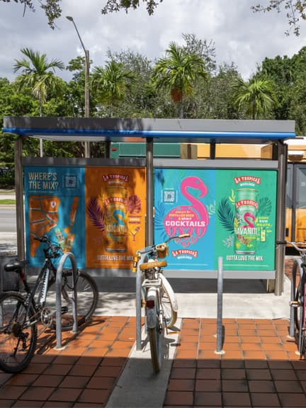 out of home advertising university of Miami Cervecería La Tropical