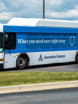 out of home bus advertising flint