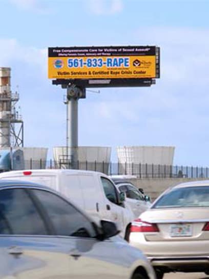 out of home advertising victim services billboard