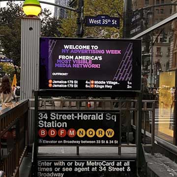 out of home subway transit advertising new york city see and be seen
