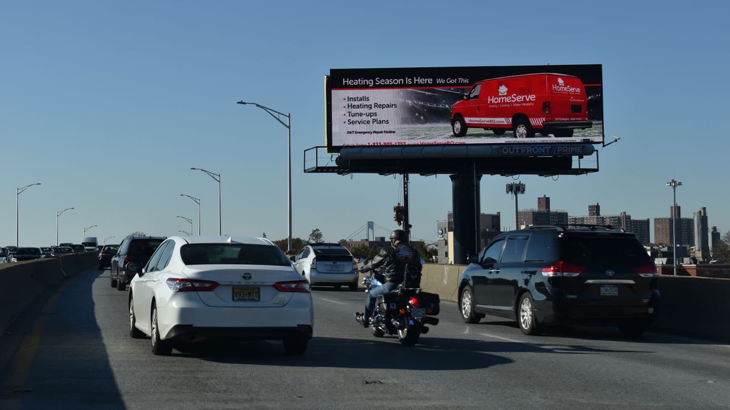 digital billboard out of home advertising for homeserve
