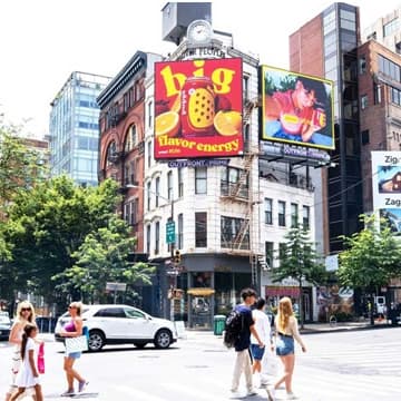 out of home billboard wall advertising poppi