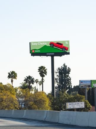 out of home billboard advertising los angeles car company