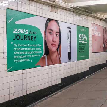 womens history month outdoor advertising new york city transit the inkey list