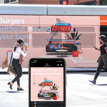 out of home bus and mobile advertising