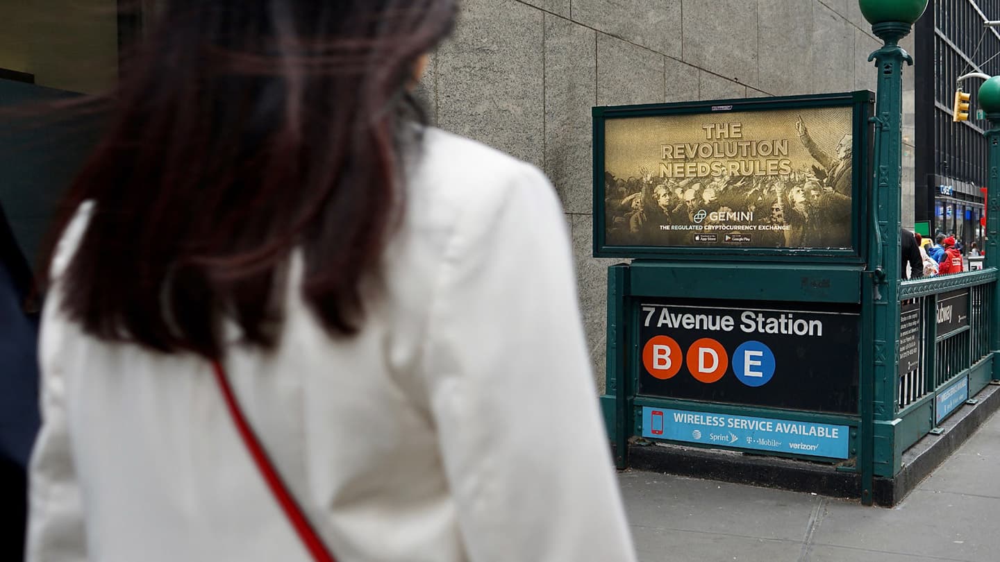 urban panel out of home advertising in new york city for gemini