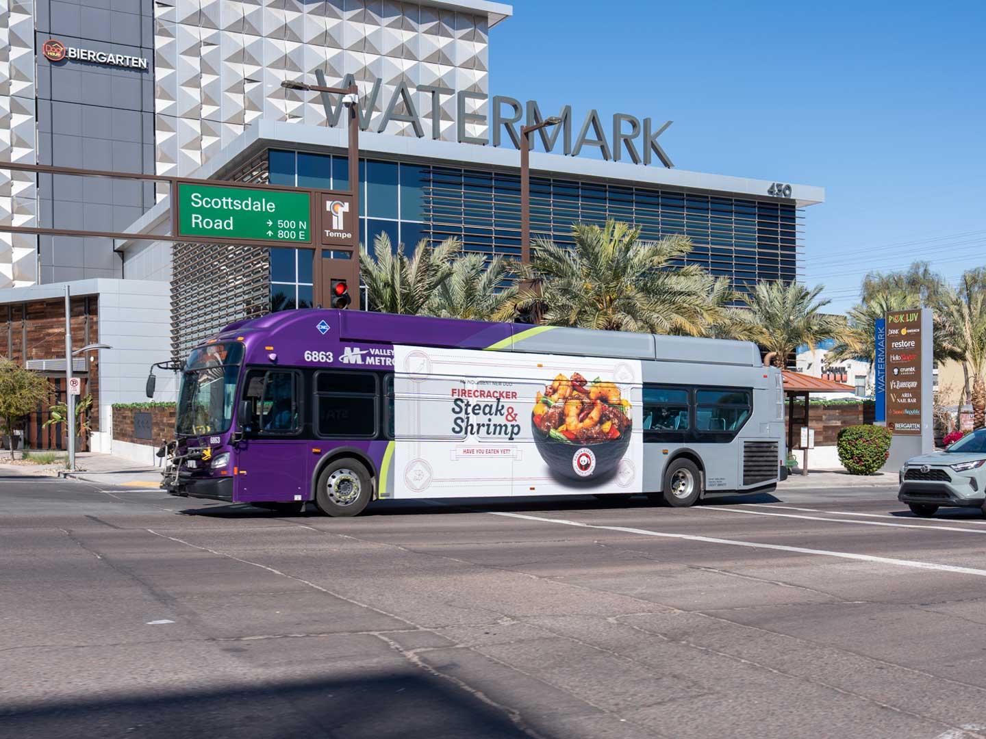 out of home advertising phoenix arizona bus panda express