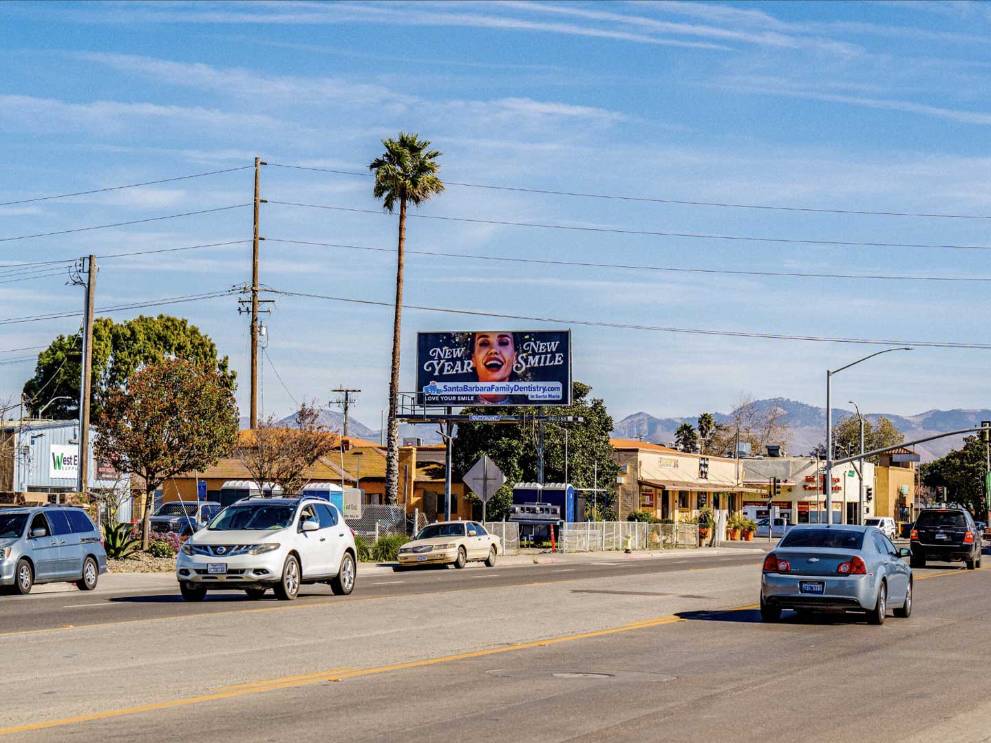 out of home billboard advertising fresno california santa barbara family dentistry