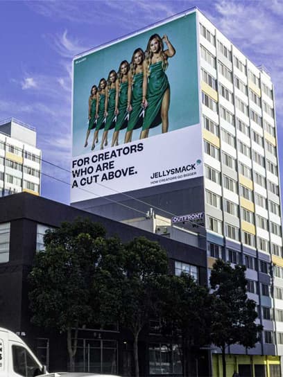 out of home advertising jellysmack wallscape