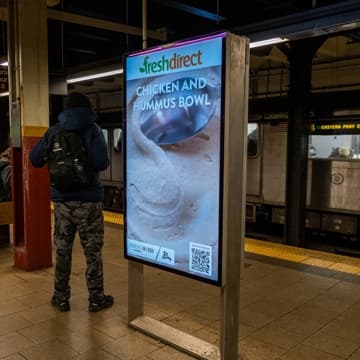 out of home advertising transit fresh direct