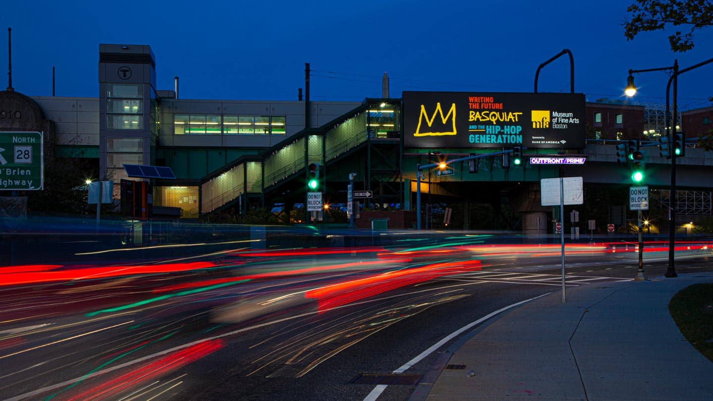 museum of fine arts billboard out of home advertising in boston