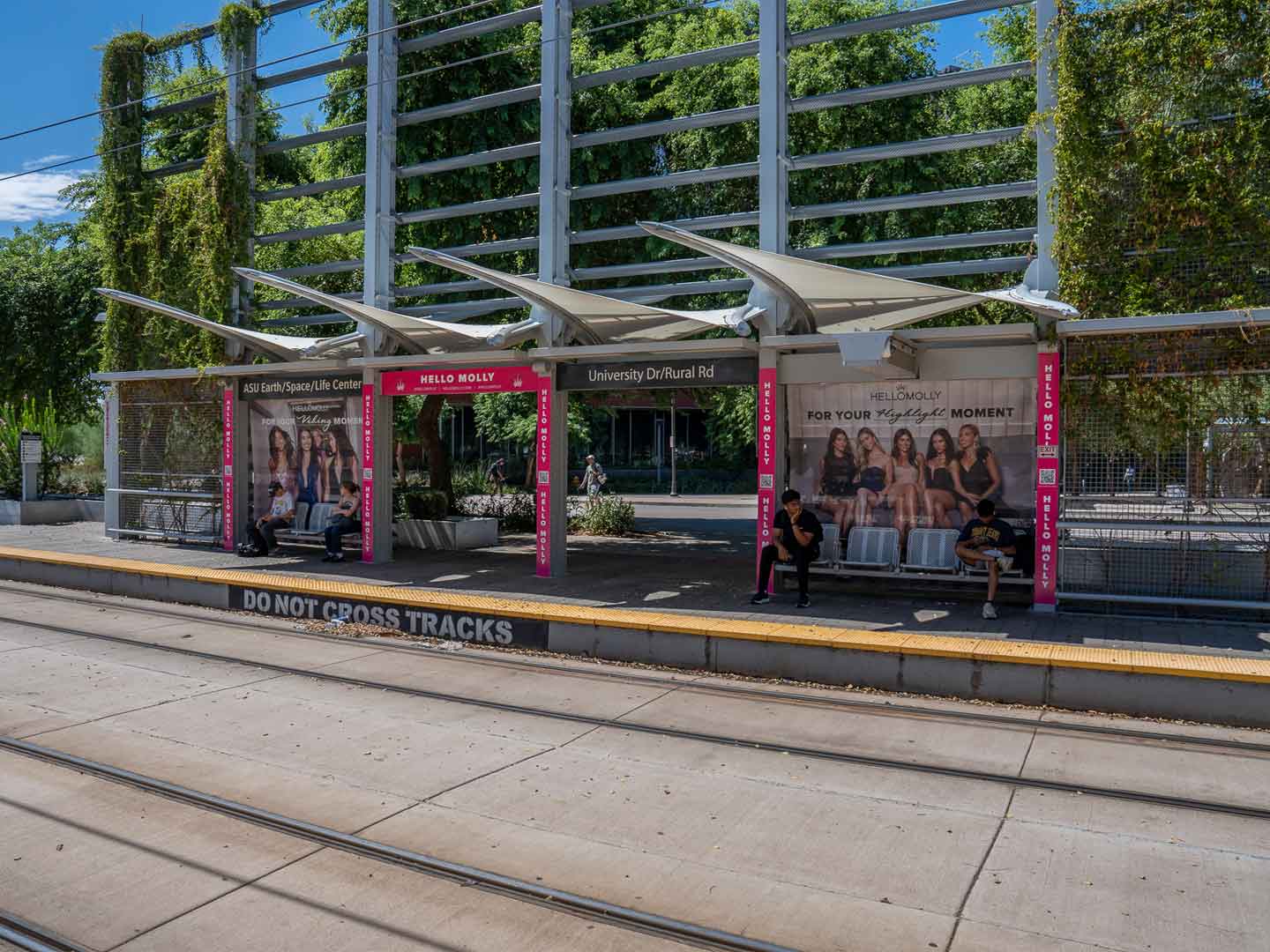 out of home advertising phoenix arizona hello molly commuter rail