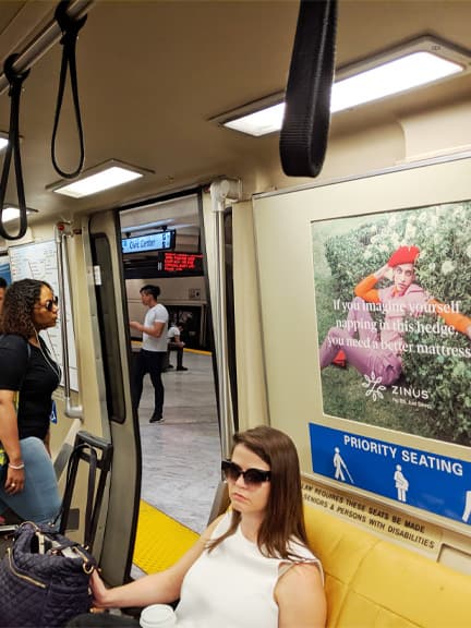 out of home transit advertising bart