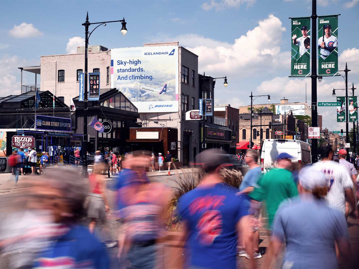 out of home billboard wall advertising chicago cleveland air