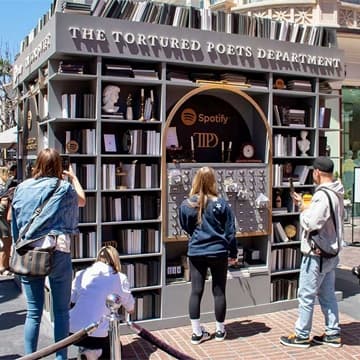 out of home advertising the tortured poets department taylor swift