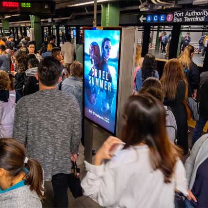 out of home digital transit advertising new york city