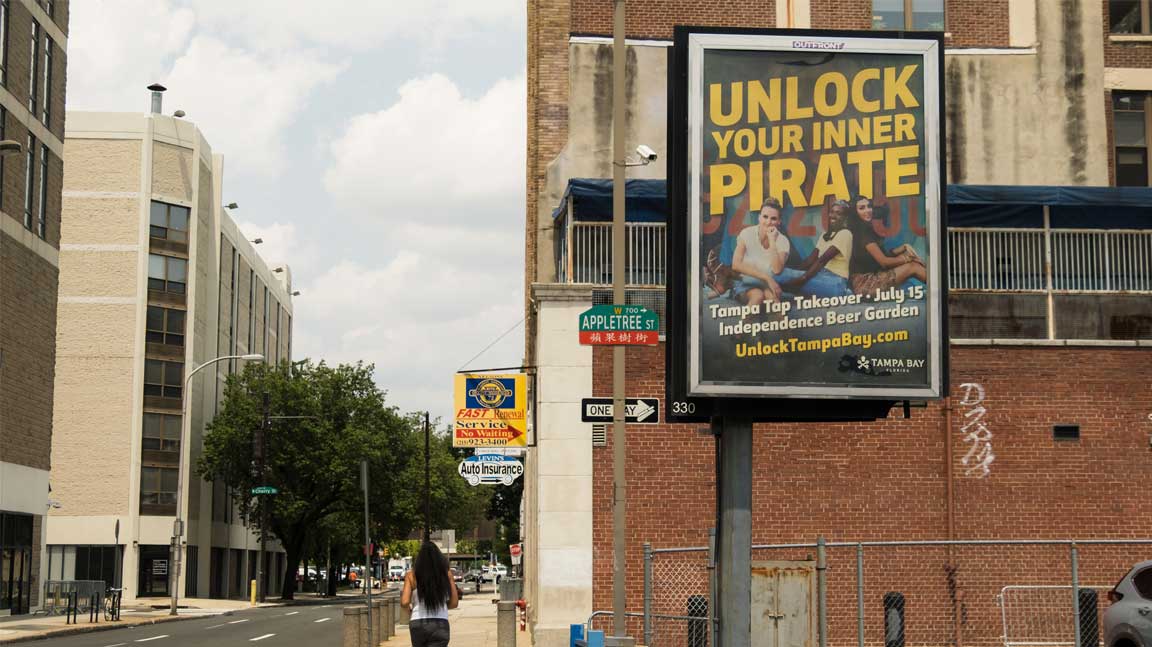 out of home billboard advertising metro lights