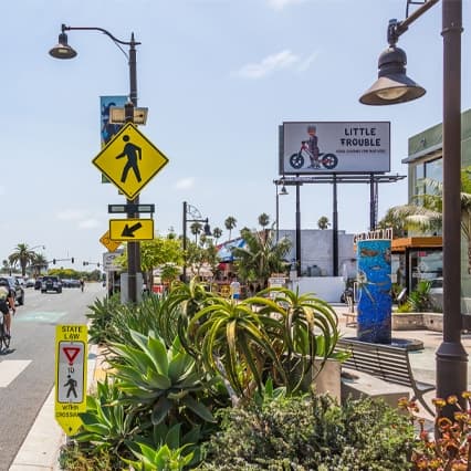 little trouble san diego out of home advertising poster