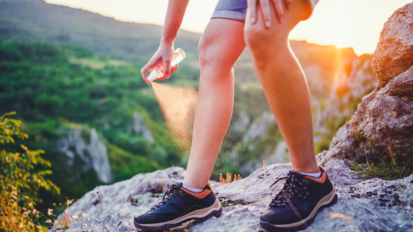 stock image of mosquito spray